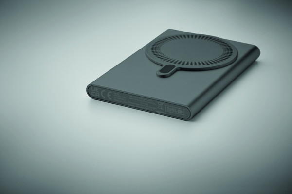 Vezeték nélkül töltő powerbank Pawtt - Titániumszürke
