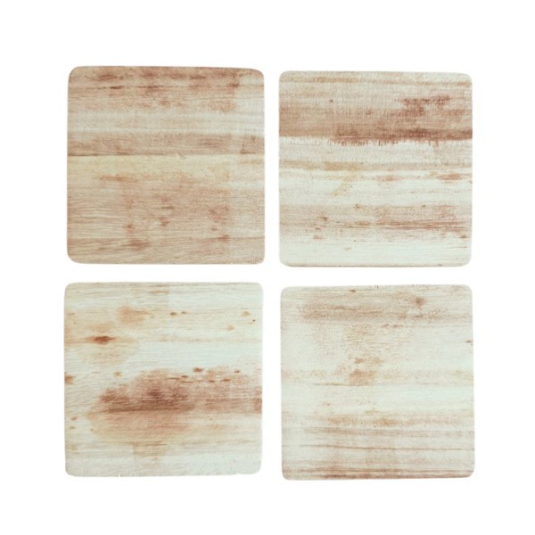 Alcamo scented candle with wooden lid - Colorless