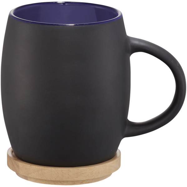 Mug céramique Hearth 400ml - Noir / Bleu