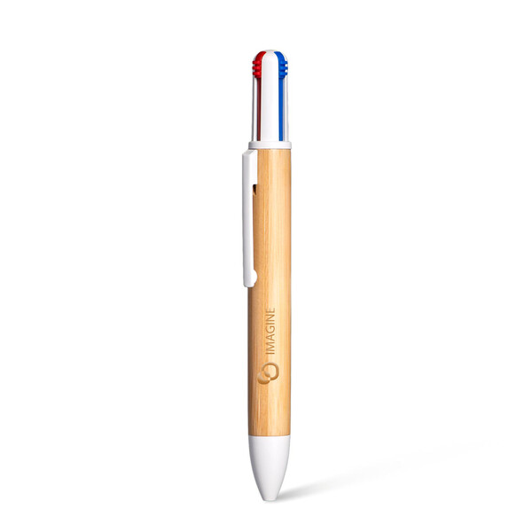4KOLOR Bamboo - BND142 - Stylo à bille FSC Bamboo 4 couleurs