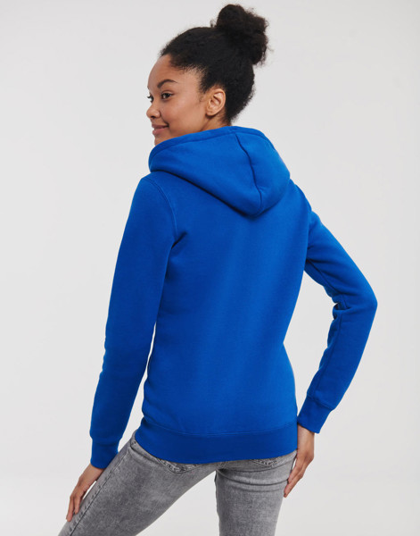 Ladies' Authentic Zipped Hood - White / L