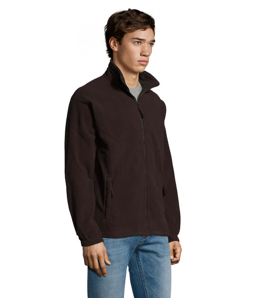 NORTH casaco polar homem - Castanho ChocolateXXL