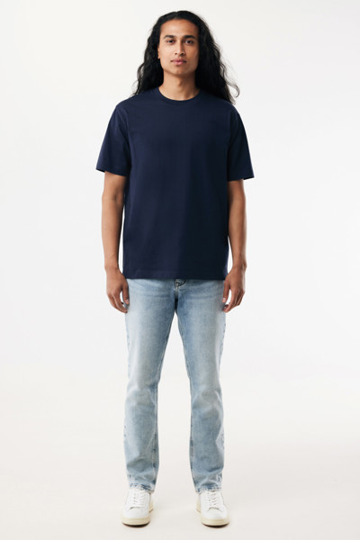 T-shirt lourd en coton recyclé IQONIQ Nikko - Bleu Marine / 4XL