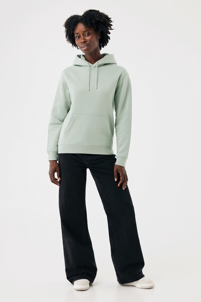 IQONIQ Joshua Unisex mikina s kapucňou z rec. bavlny - Iceberg Green / XL