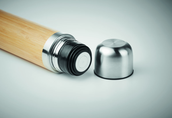 Chan Bamboo flask 400 ml, double wall steel