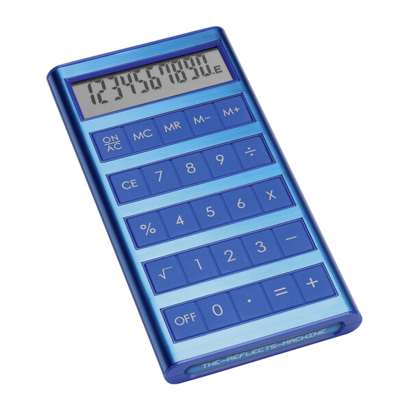 Calculatrice solaire MACHINE - bleu