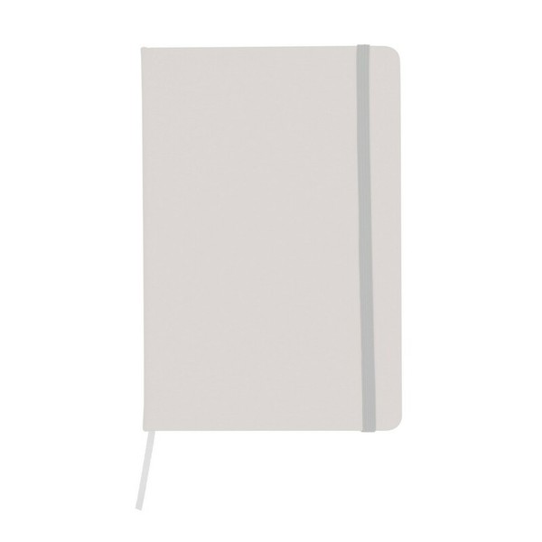 Notebook A5, recycled PU | Roderick - white