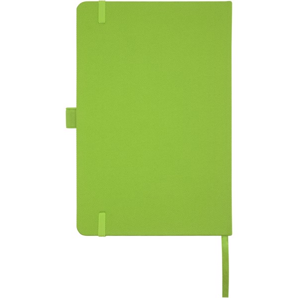 Caderno A5 de papel reciclado com capa RPET "Honua" - Verde lima