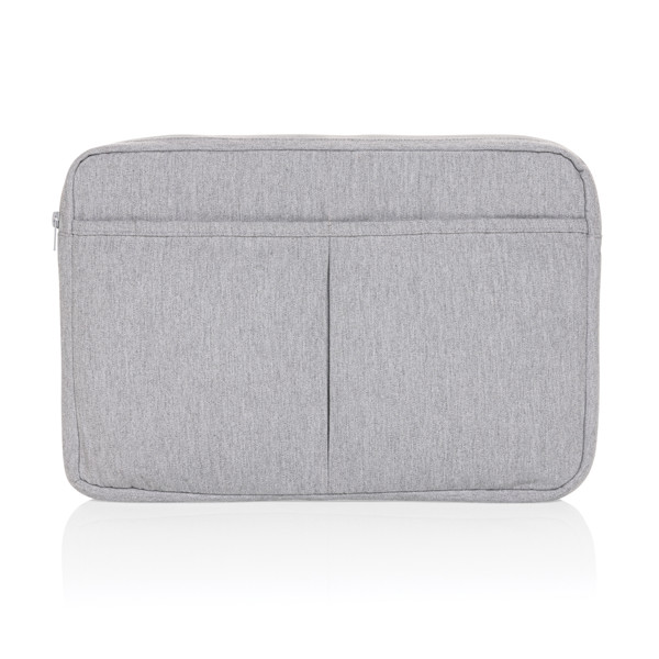 Laluka laptop sleeve recycled cotton, 15.6 inch - Grey