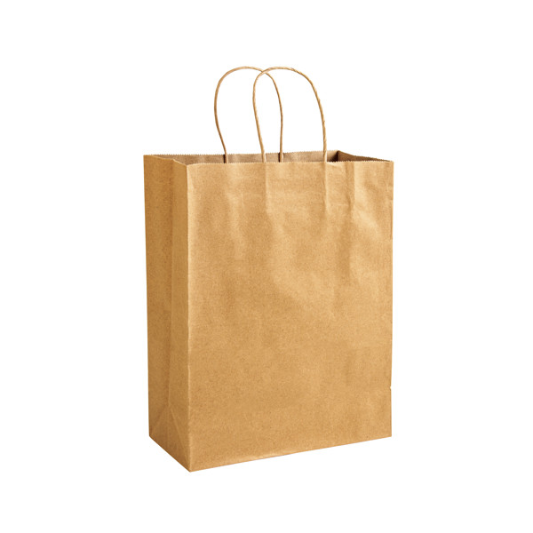 Shopper In Carta Riciclata 100 Gr/M2 Con Soffietto
