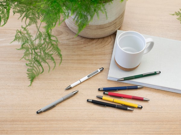 Alumiininen kuulakärkikynä Jett - Valkoinen