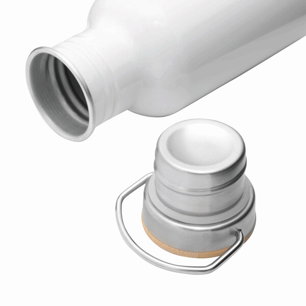 Aluminium Bottle Eco Transit - White