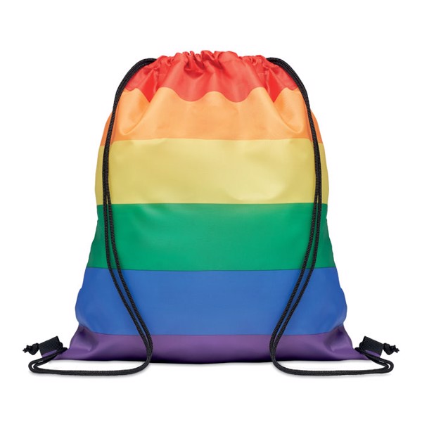 Bow drawstring bag RPET 210D, 42x36 cm