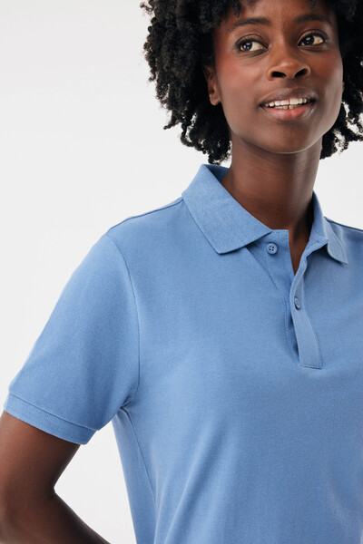 Polo tričko IQONIQ Yosemite z recykl. bavlny - Moon Blue / XL