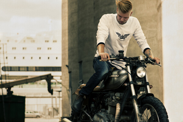 Printer Heavy T L/S White 5XL