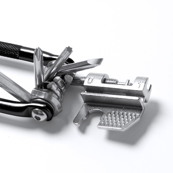 Personalised stainless steel multi-tool with 11 functions