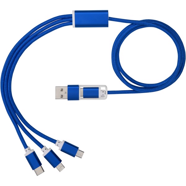 Câble de charge 5-en-1 Versatile - Bleu royal