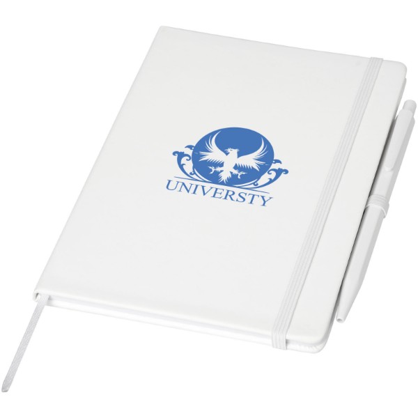 Prime medium size notebook with pen - White