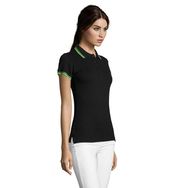 PASADENA pólo mulher 200g Pasadena Women - Preto / LimaXL