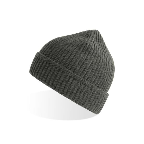Gorro Maple, 60% Polylana/ 40% Acrílico - Cinza Mesclado Escuro