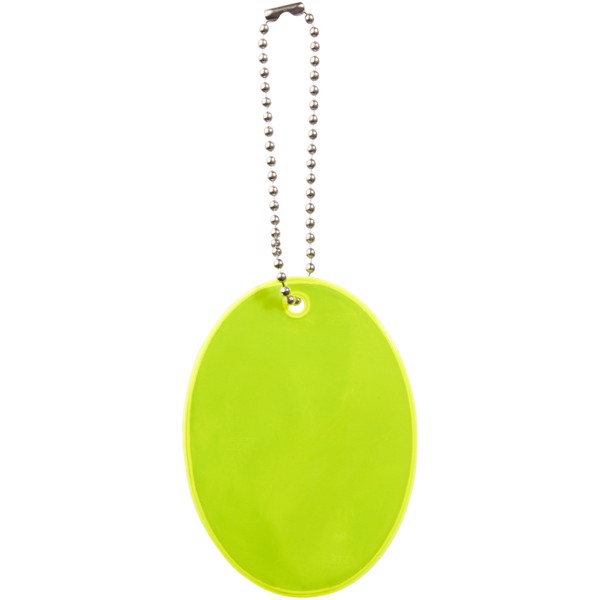 Suporte refletor oval - Amarelo neón