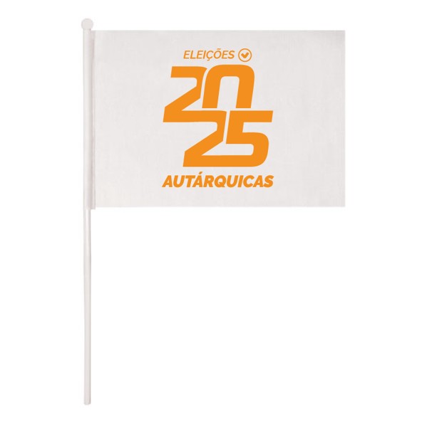 Bandeira de mão + impressão