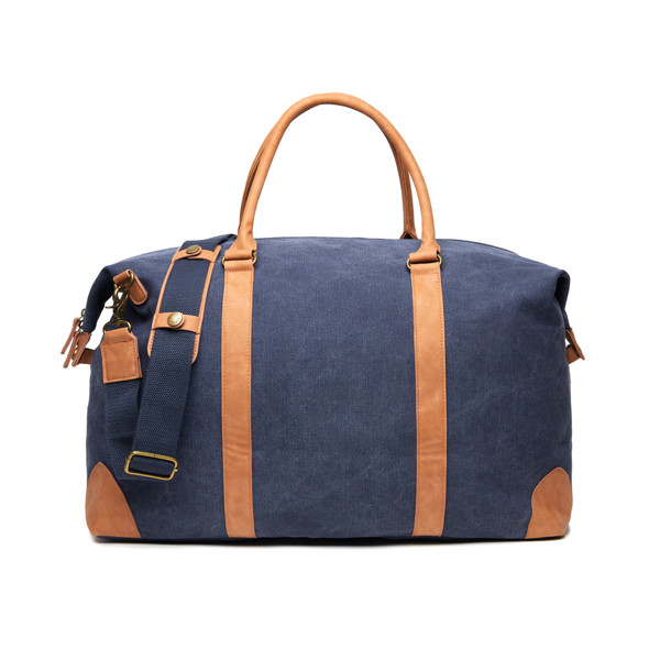 VINGA Duffle bag en toile recyclée RCS Bosler - Bleu Marine