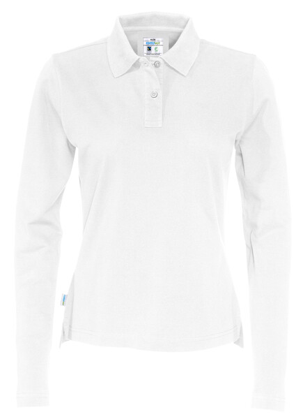 Cottover Gots Pique Long Sleeve Lady white L