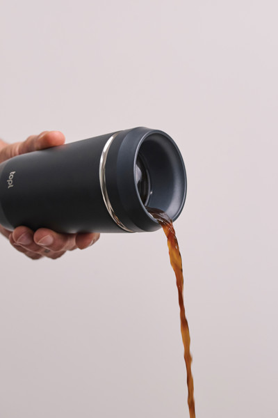 Termohrnek Topl To Go 354 ml z RCS recyklované oceli - Šedá