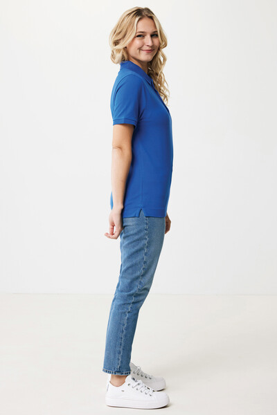 Polo en coton piqué et recyclé IQONIQ Yosemite - Bleu Royal / XXXL