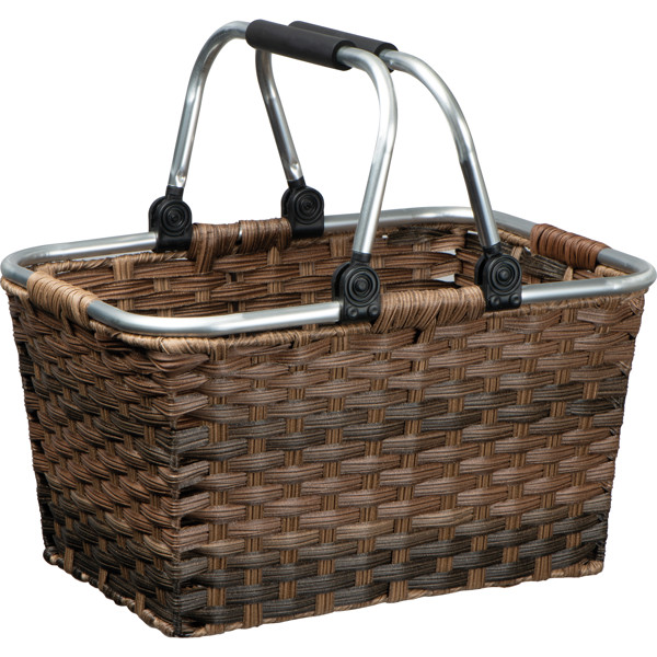 Rattan shopping basket - Brown