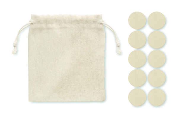 Topos wooden tic tac toe,cotton pouch