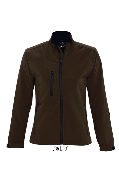 Sol's Roxy - Women's Softshell Zipped Jacket - Dark Chocolate / 2XL