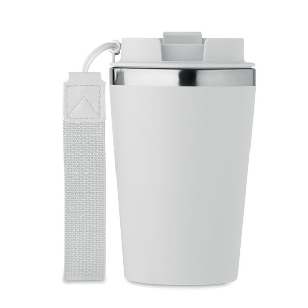 Double wall tumbler 350 ml Topaz - White