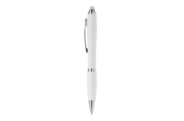 Ball pen Hawaï stylus hardcolour - White / White