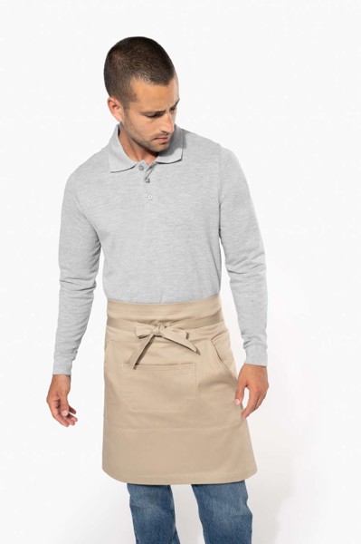 Cotton Mid-Length Apron - White