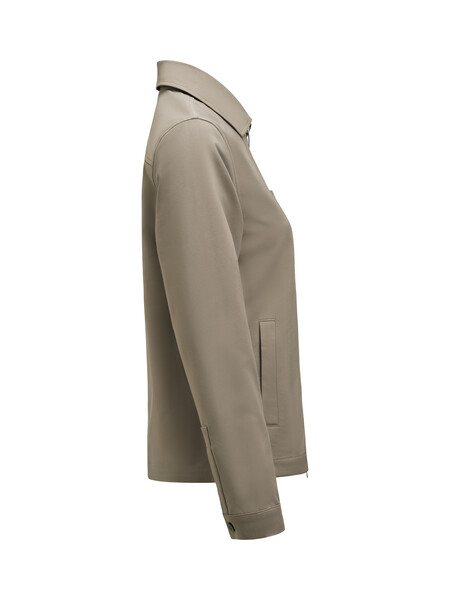 Modern Zip Overshirt Woman Walnut XXS