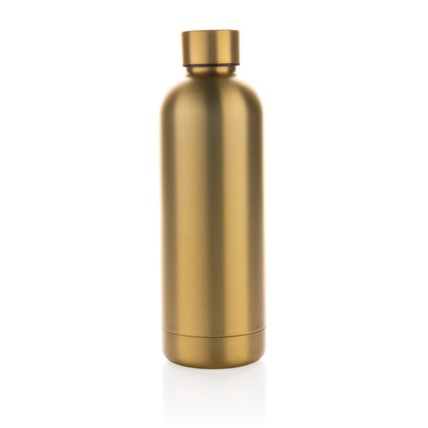 Bouteille isotherme 500ml en acier inoxydable recyclé RCS - Doré