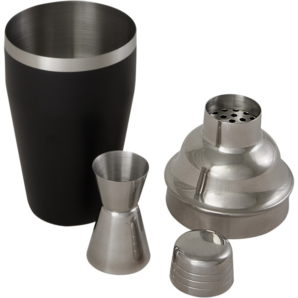 Gaudie recycled stainless steel cocktail shaker - Black