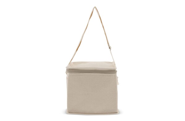 Cooler bag 100% cotton exterior square 22x18x18cm