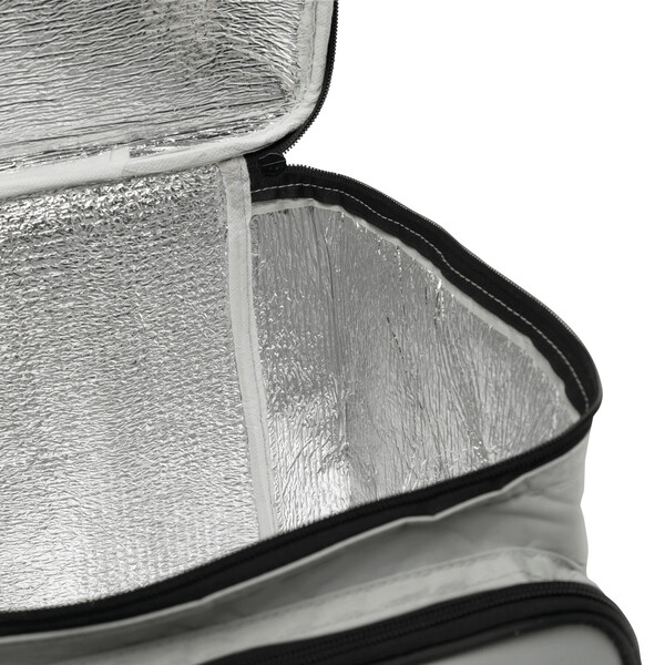 Cool bag in square format ICE - silver grey