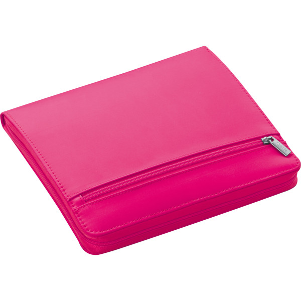 Mapă A5 din nylon cu fermoar - Pink