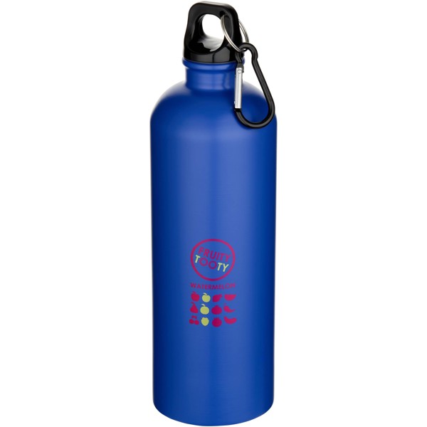 Borraccia da 750 ml in acciaio inossidabile riciclato RCS a parete singola con moschettone Oregon - Blu royal