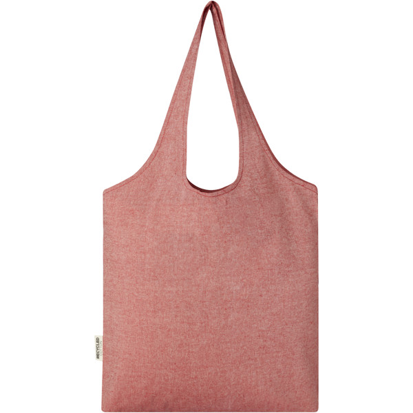 Sac shopping Pheebs tendance en coton recyclé de 150 g/m² - Rouge