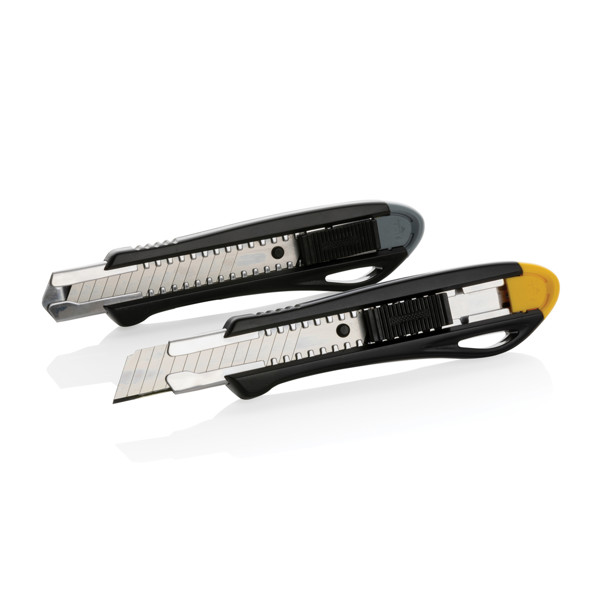 Refillable RCS recycled plastic professional knife - Yellow