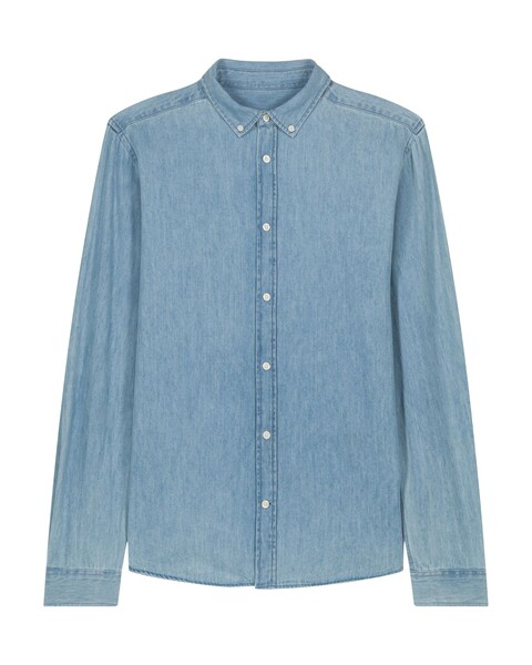 Stanley Denim Shirt - Light Wash / 4XL