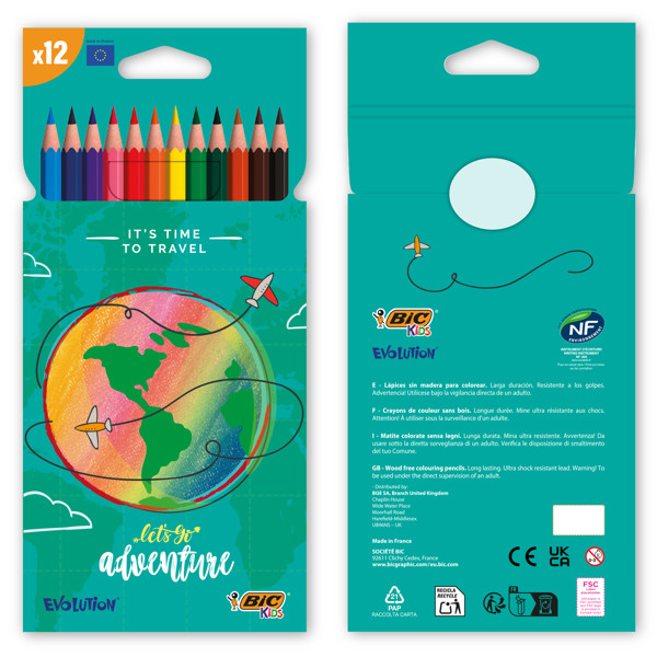 BIC® Kids Evolution® Colouring set x12 units