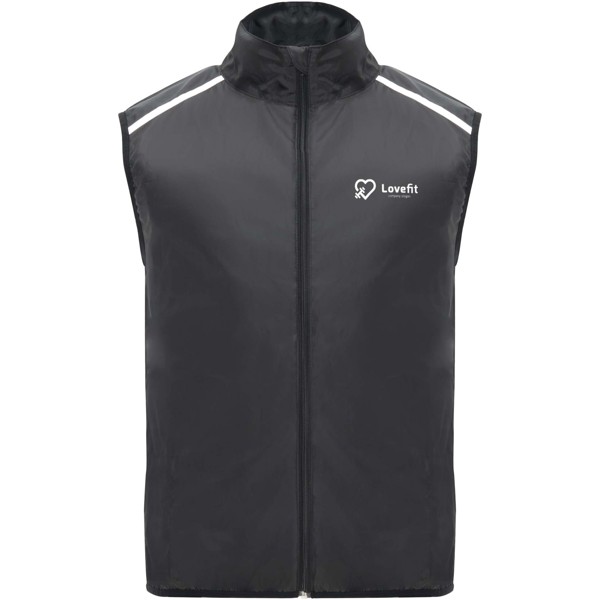 Bodywarmer de course Jannu léger unisexe - Noir / S