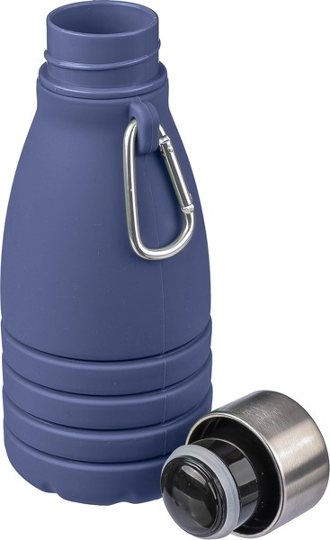 Garrafa dobrável de silicone 550 ml Erin - cinzento
