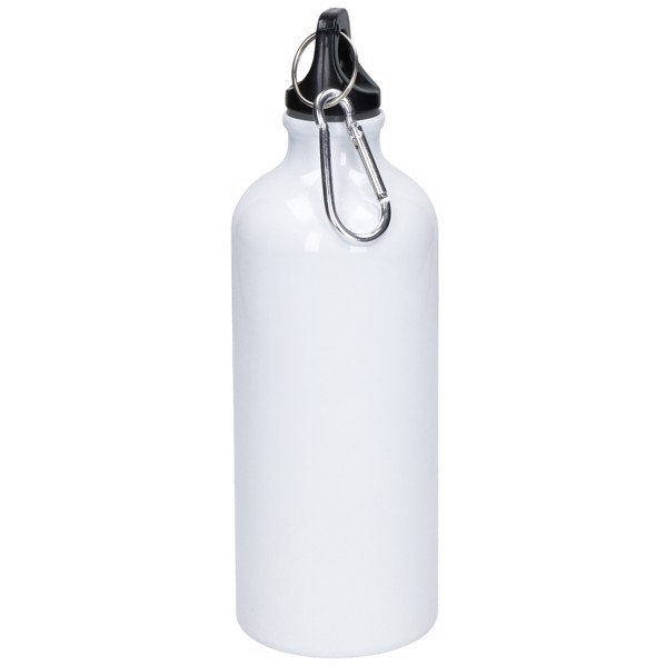 Aluminiumflasche "Sporty" 0,6 L - Weiss